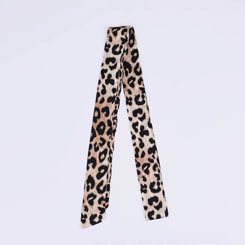 YORSOY Fashionable High-end Leopard Print Silk Scarf