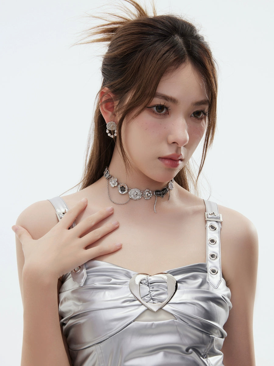 BULUBULU Retro Coin Rabbit Stud Earrings