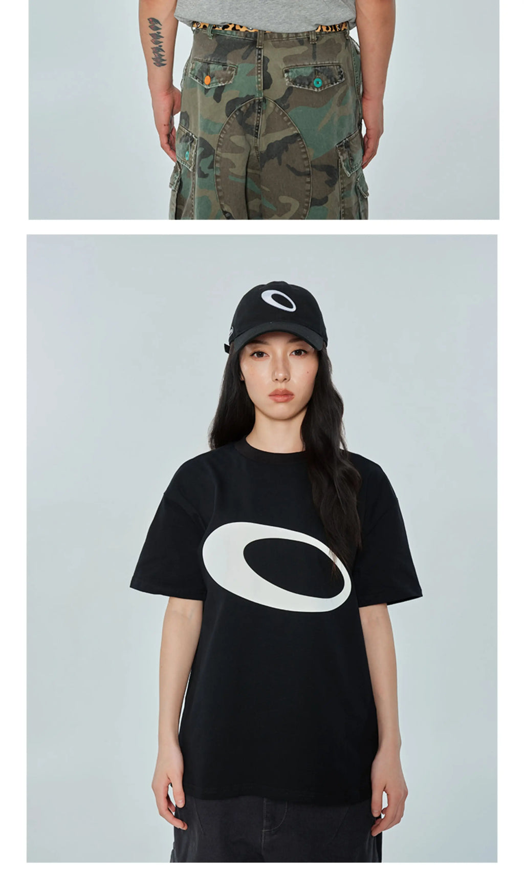 VULCAN Color Matching Printing Loose Round Neck Tee