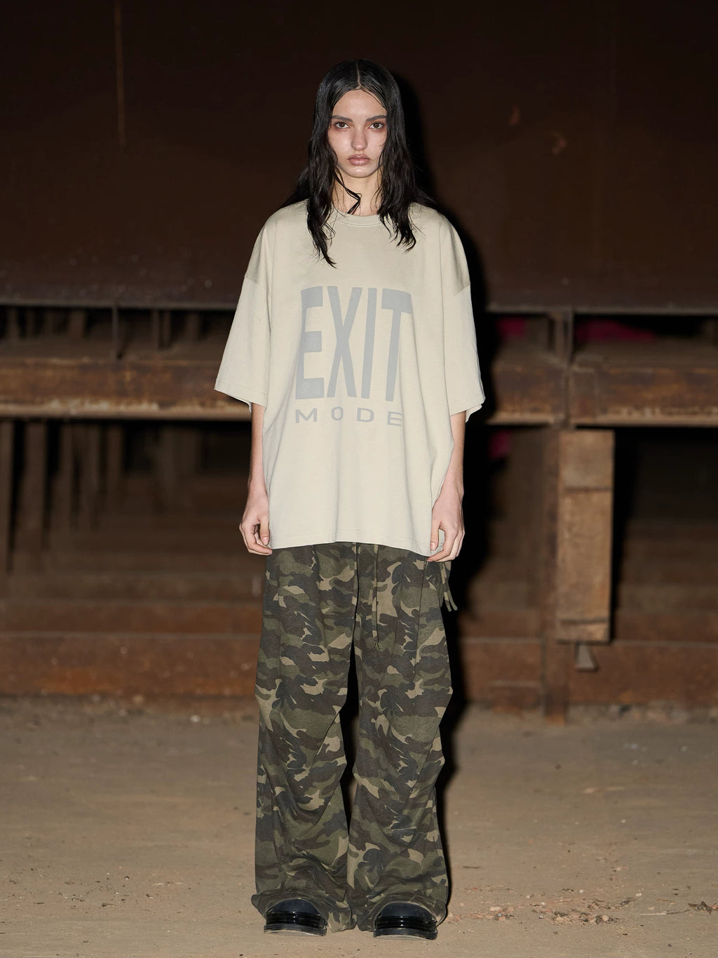 BLINDNOPLAN Basic Large Logo Printing Casual Tee