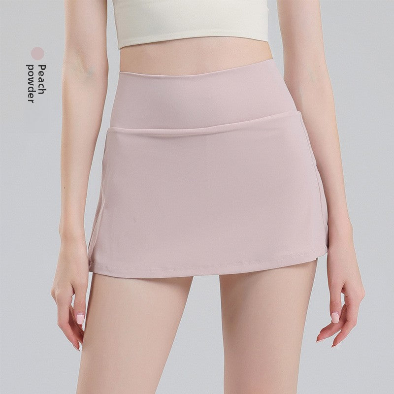 TIANQINGSE Skirt with Pockets, Thin Buttocks, Quick-drying Fitness Skirt
