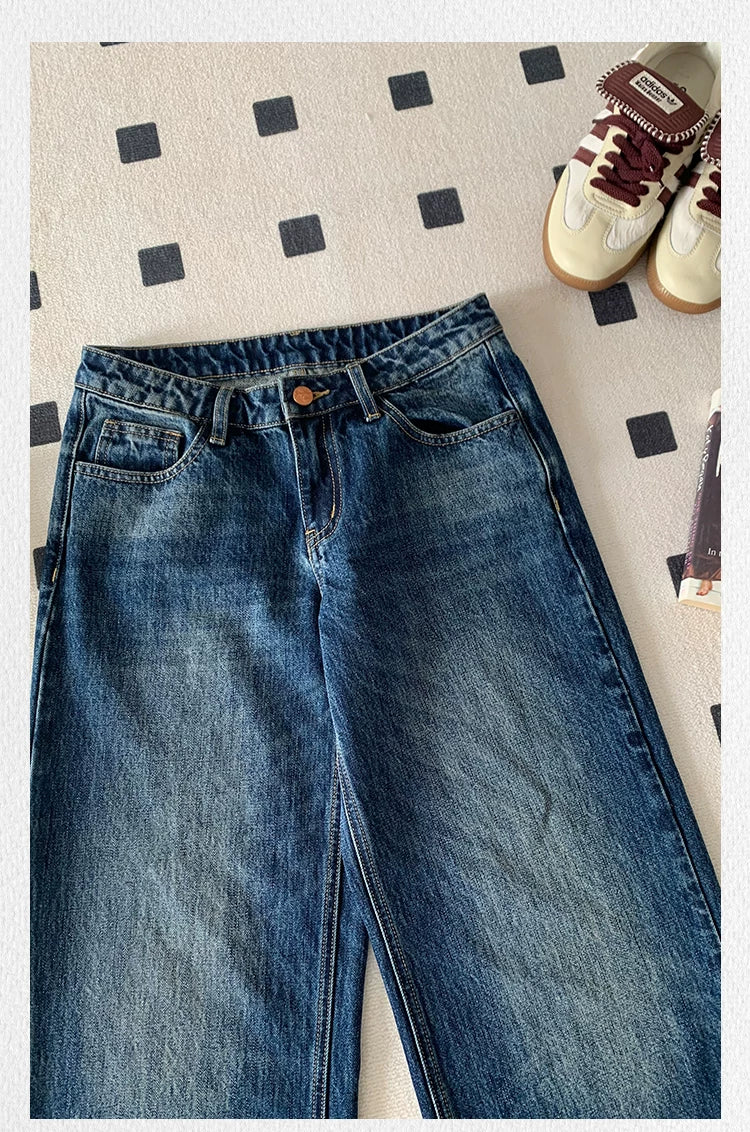 Popchee Vintage Skinny Wide Leg Jeans