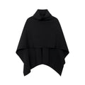 FUNKYFUN Heap Collar Knitted Shawl Jacket