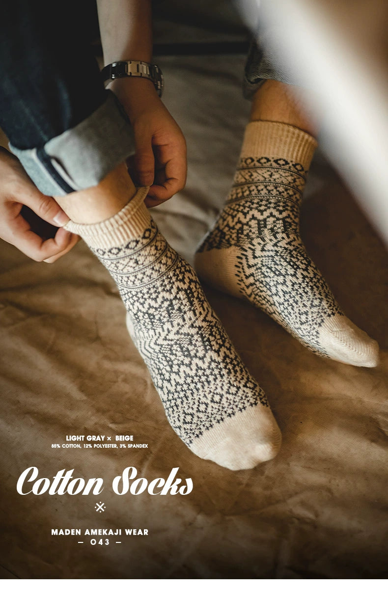 Maden Vintage Knitted Tube Socks
