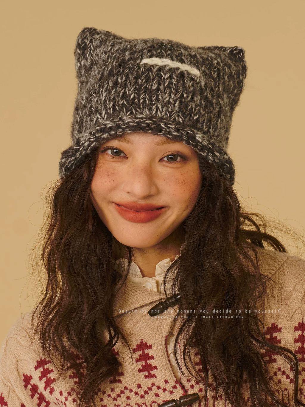 YORSOY Vintage Knitted Thermal Beanie