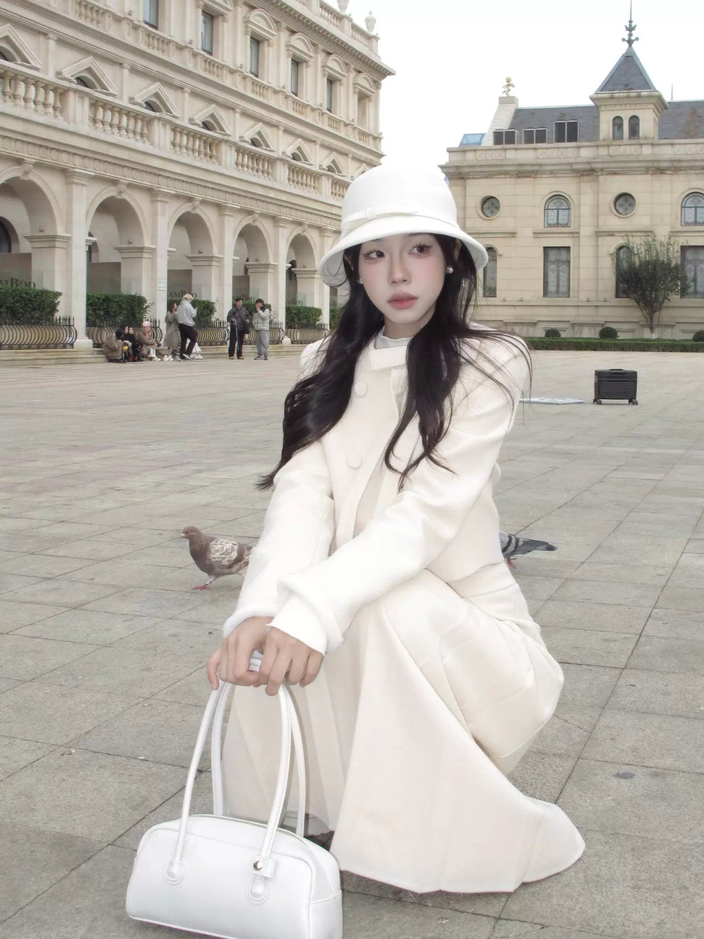 Wildberry Daughter Style Fashion Elegant and Thin Two-piece Suit
