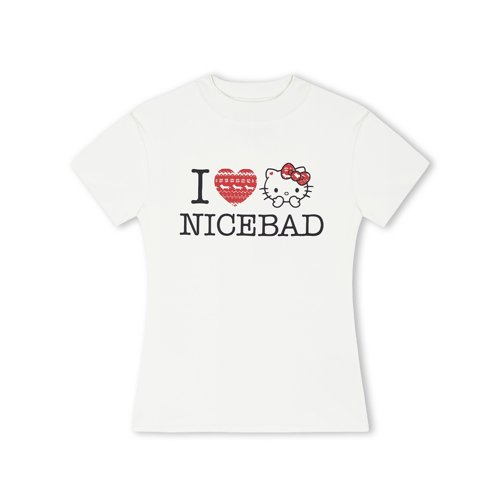 NICEBAD Fair Island KT Cat Slim Versatile Tee
