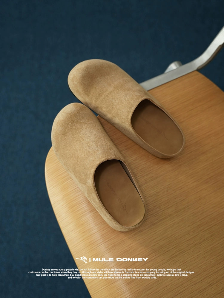 Donkey Velvet One Pedal and Half Tow Bag Head Lazy Birkenstocks