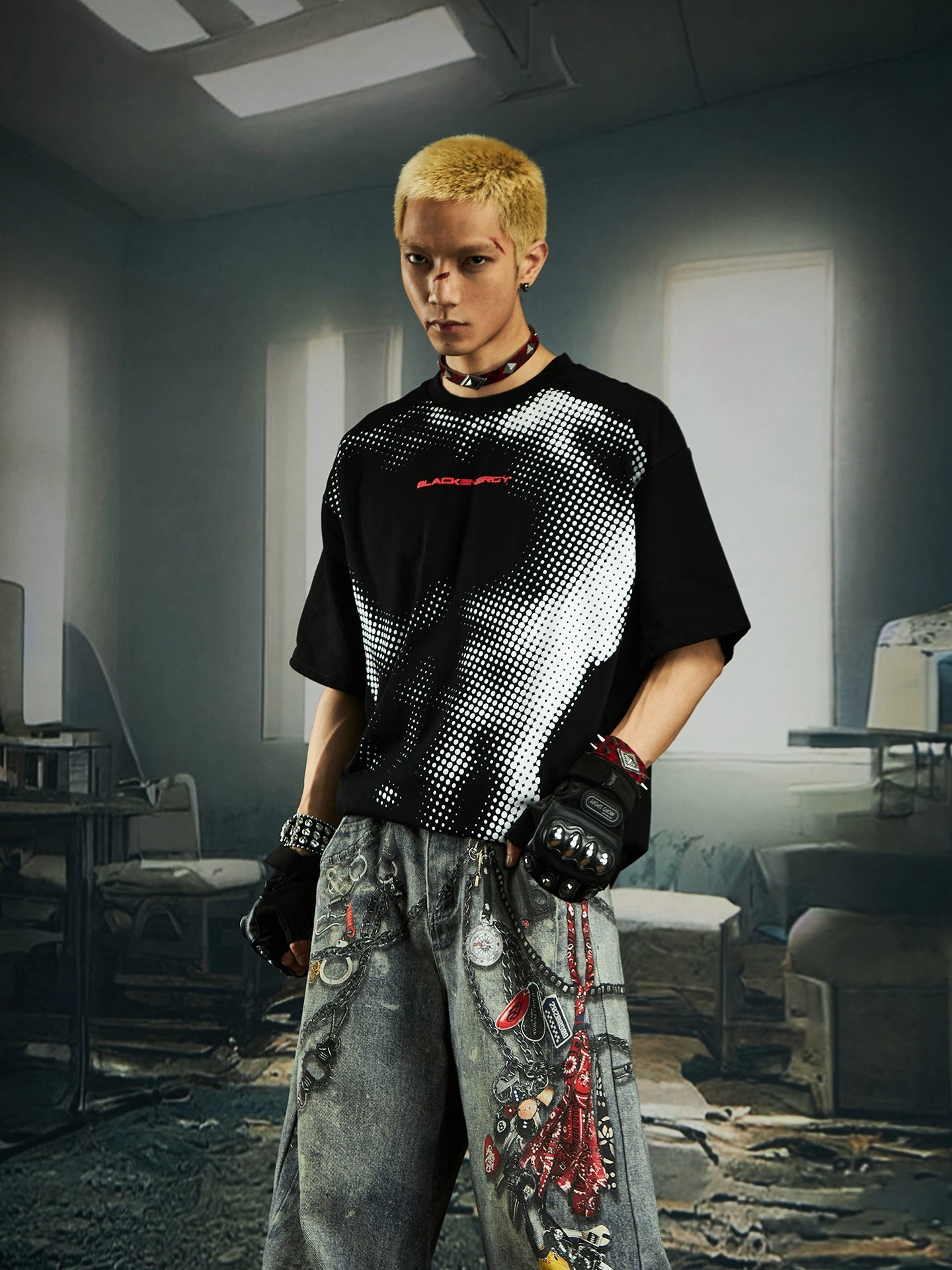 NOMANIAI Loose Casual Versatile Crew Neck Tee