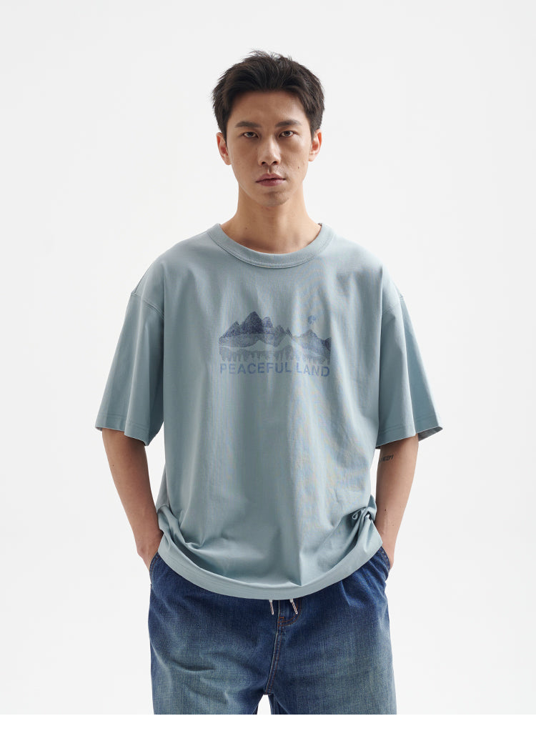 BUTTBILL 25SS Mountains non-sensory water pulp Sorona UPF50 Tee