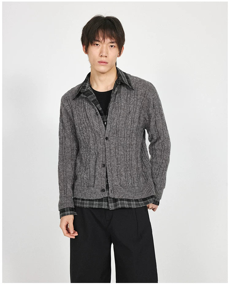 Stay The Night Patchwork Fake Two-piece Sweater