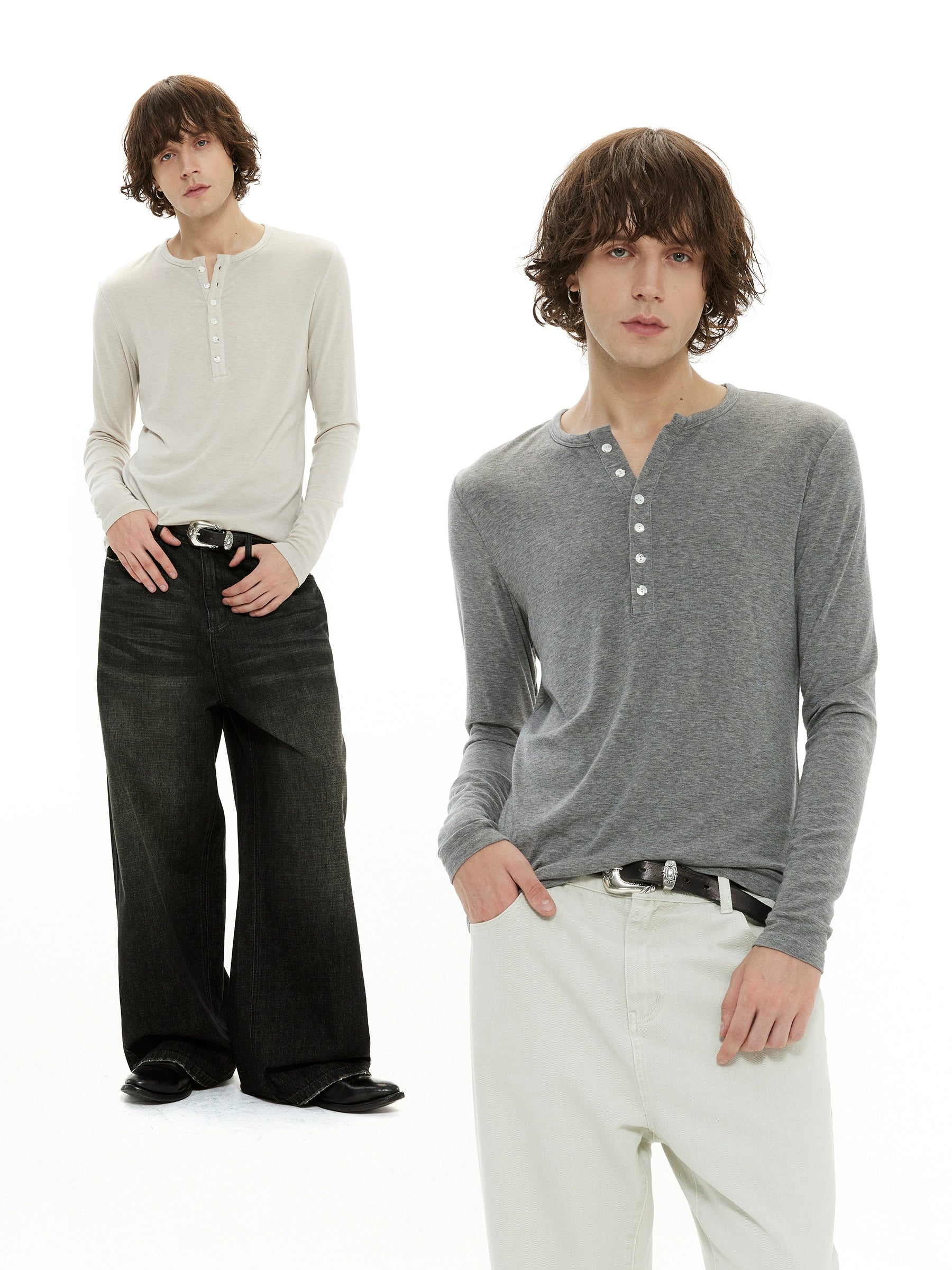 DIMC Tencel Wool Slim Fit Breathable Micro Elastic Long Sleeve