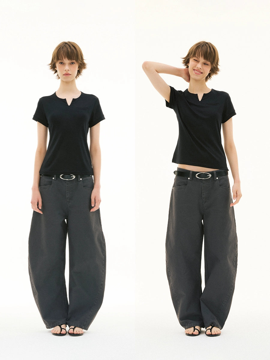 FUNKYFUN Old Stud Tooling Loose Casual Scimitar Pants