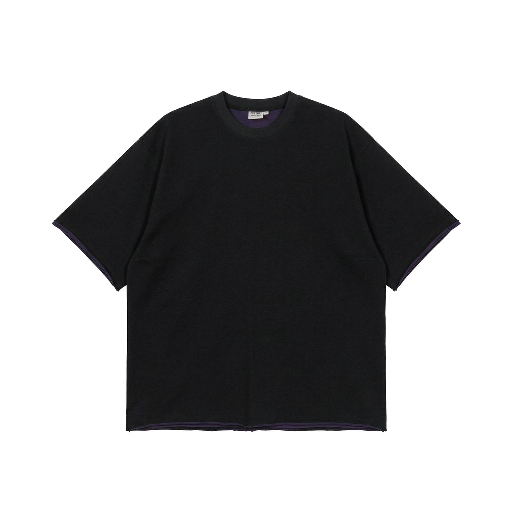 BUTTBILL Retro Contrast Casual Tee