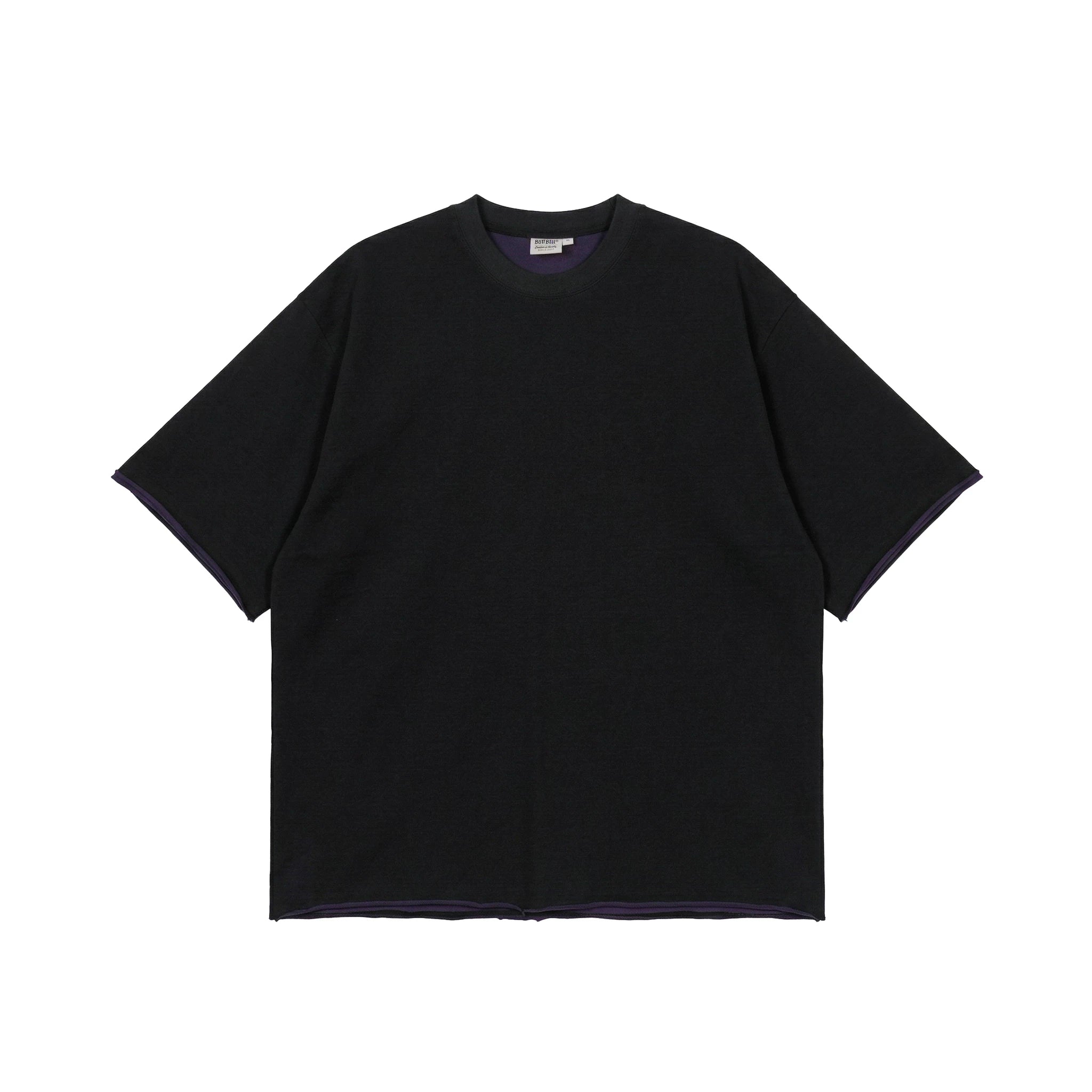 BUTTBILL Retro Contrast Casual Tee