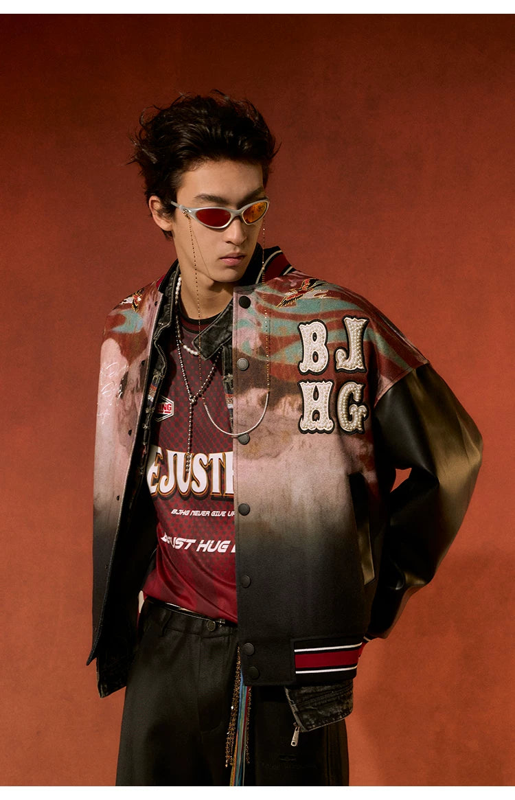 BJHG  Vintage Street Style Baseball Uniform