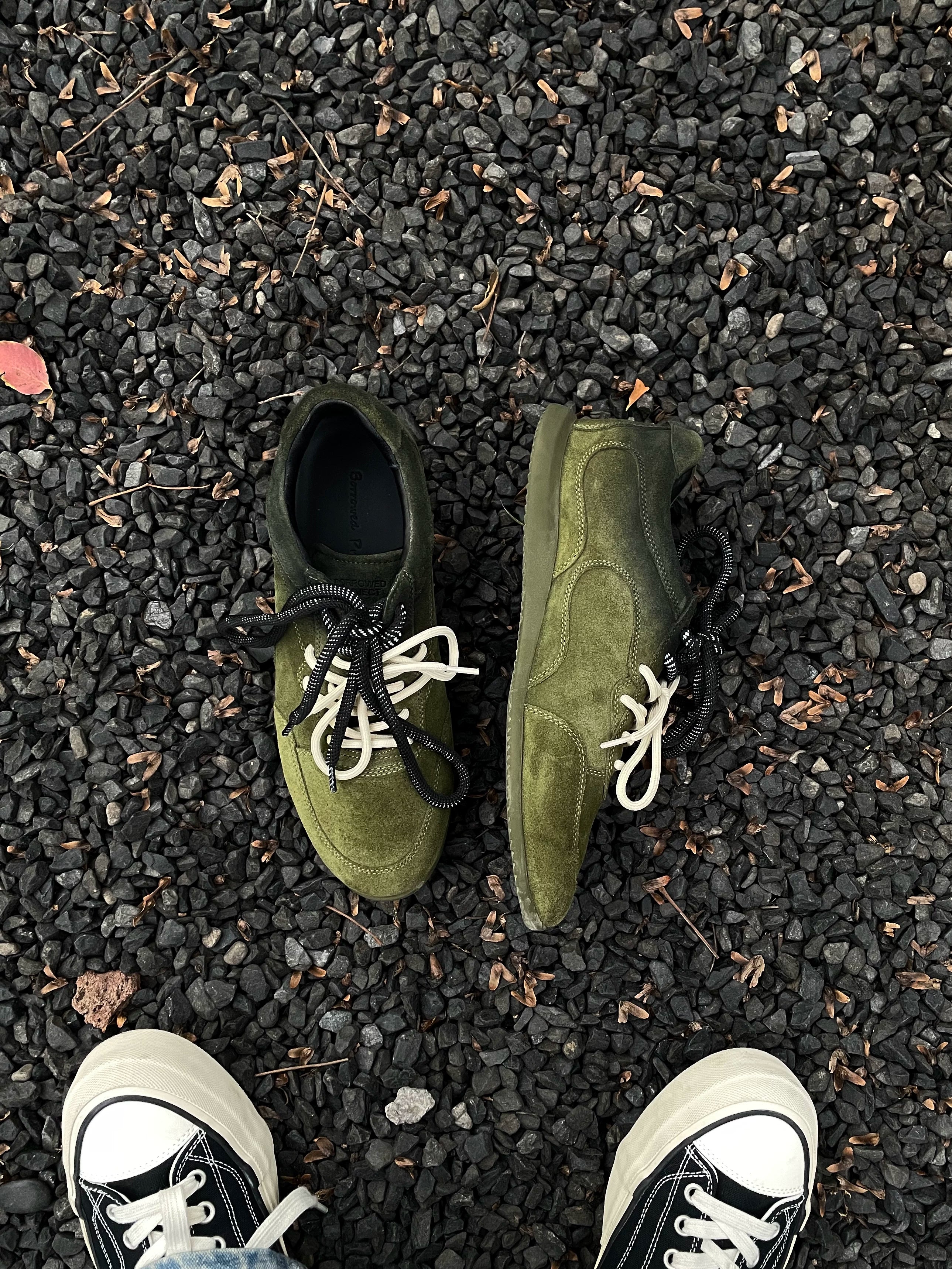 Borrowed Project Multi-strap Inkjet Contrasting Casual Sneakers