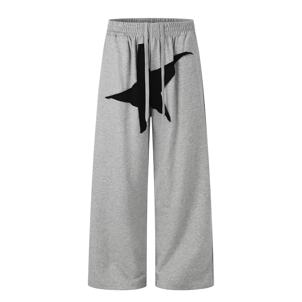11KN Loose Five-star Printed Sweatpants