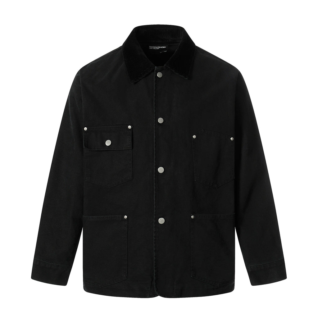 MADWITCH Vintage Spliced Commuter Casual Tooling Jacket