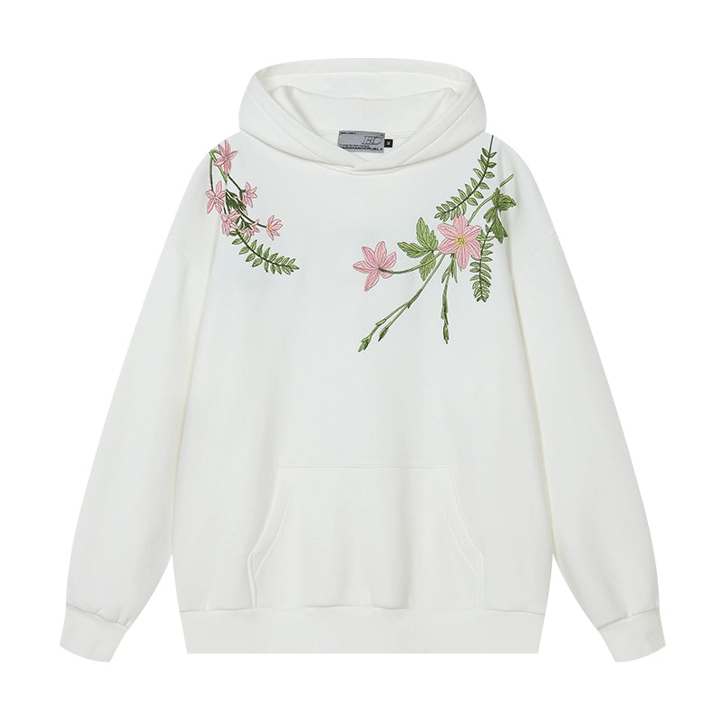 Harshandcruel floral embroidery HACR Hoodie