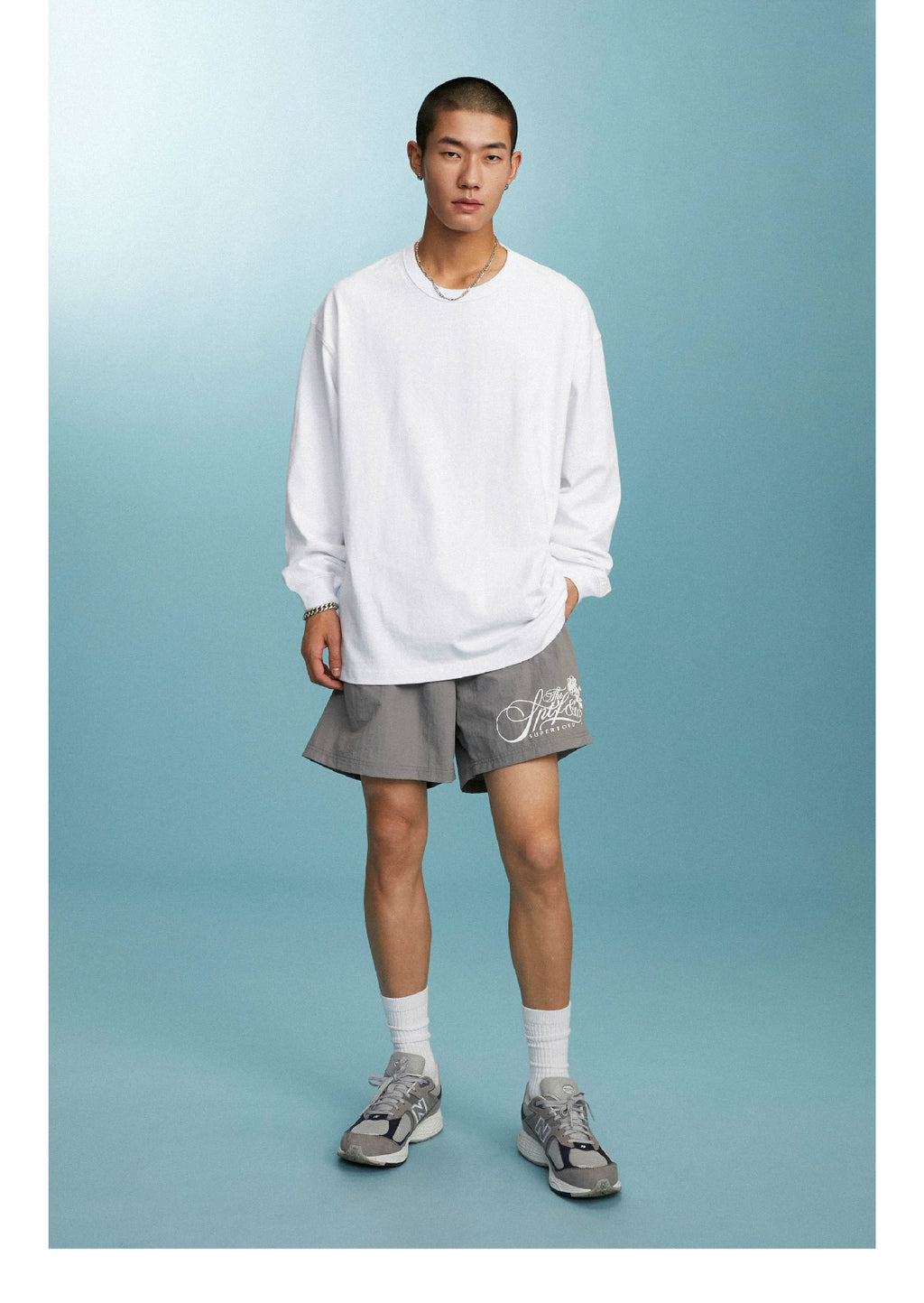 SUPERTOFU Retro Rose-shaped Sports Shorts