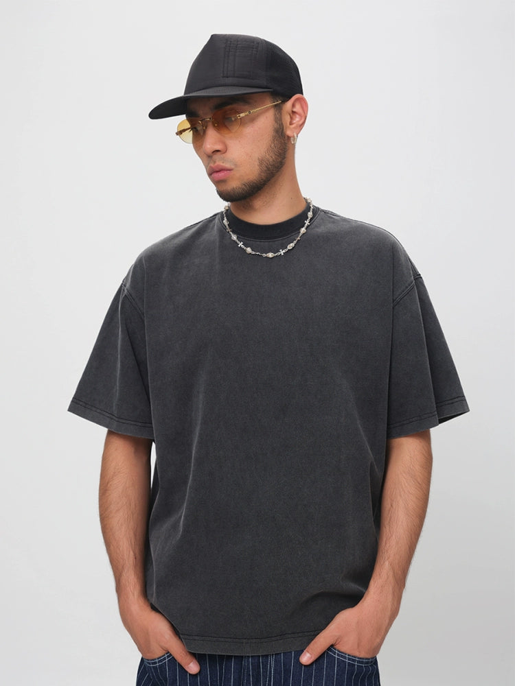 ComicTree Washed Crew Neck Versatile Tee