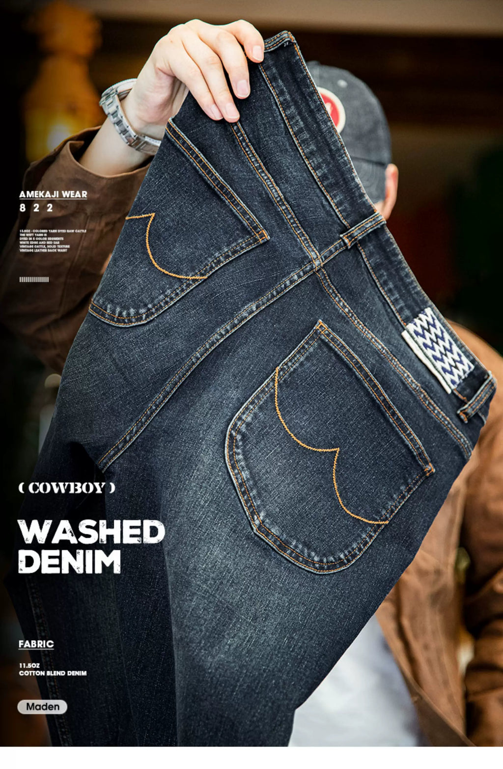 Madden Vintage Washed Straight Jeans