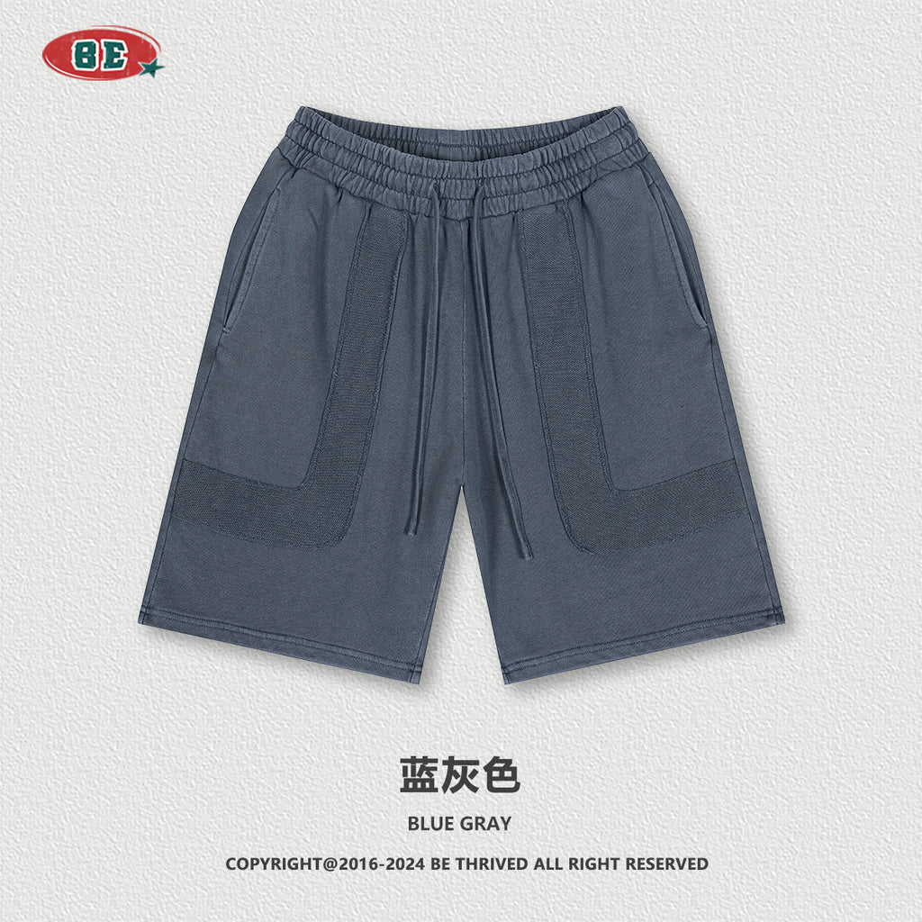 BE heavy washed five-point pants Shorts