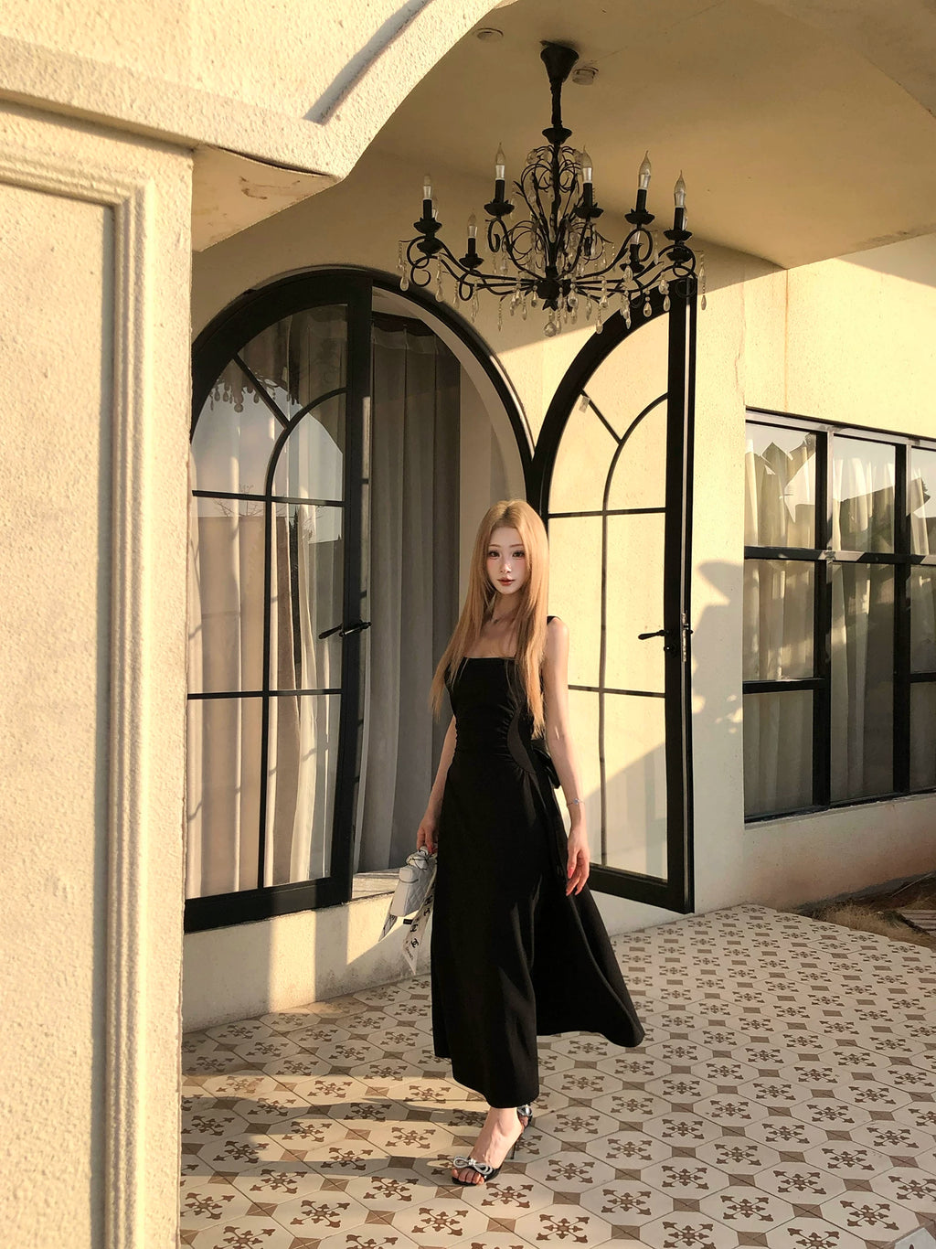 Barb Chill Waist Knitted Suspender Skirt