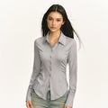 Ariseism Vintage Satin Long Sleeve Shirt