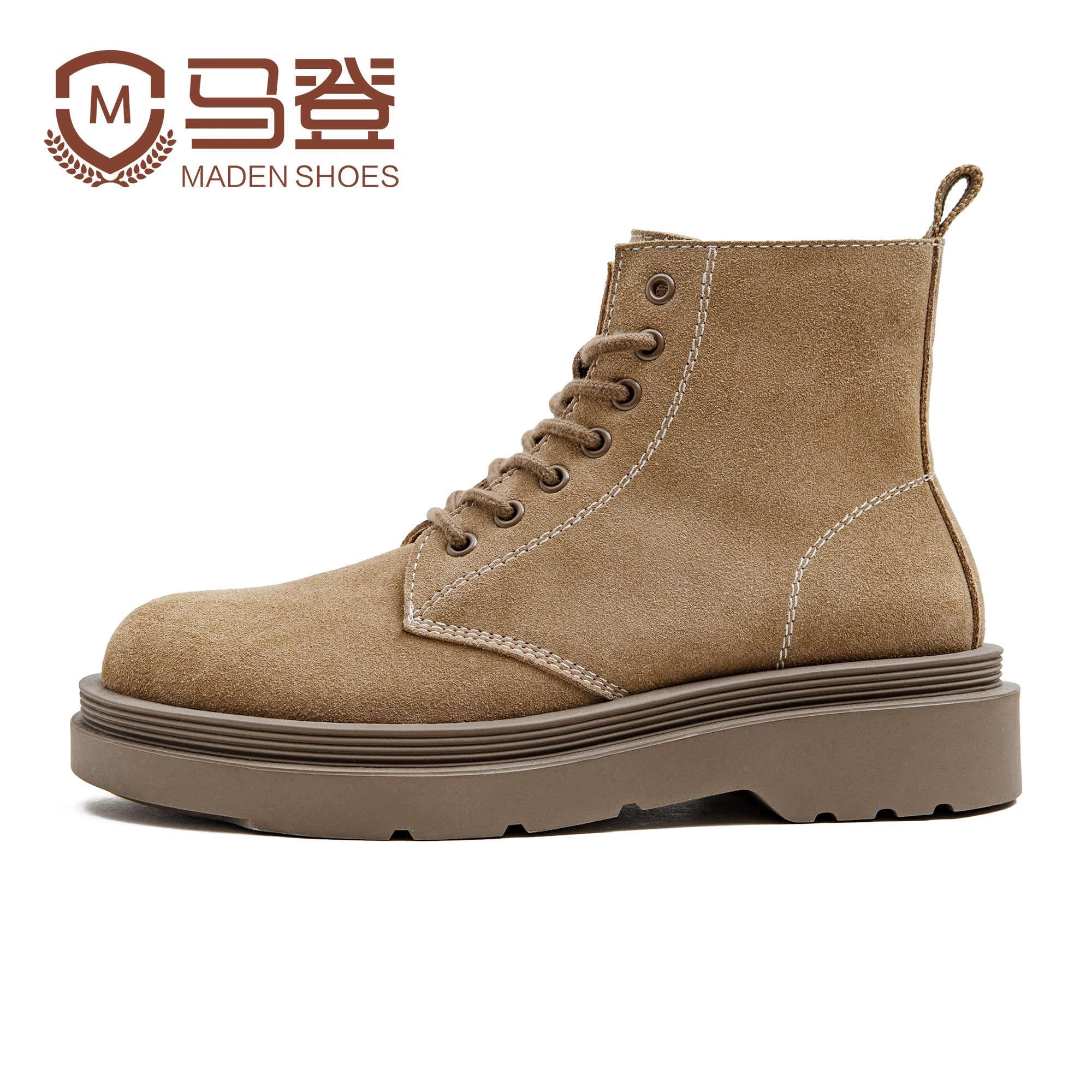 Maden Vintage Casual Soft Leather High Top British Boots