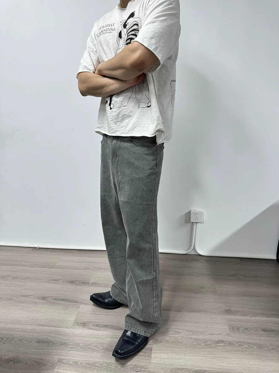 JCAESAR Straight and Wide Jeans