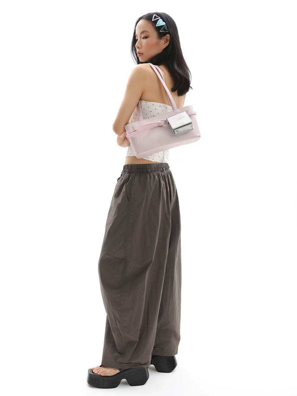 JANDRESS Casual Commuter Belt Decorative Shoulder Underarm Bag