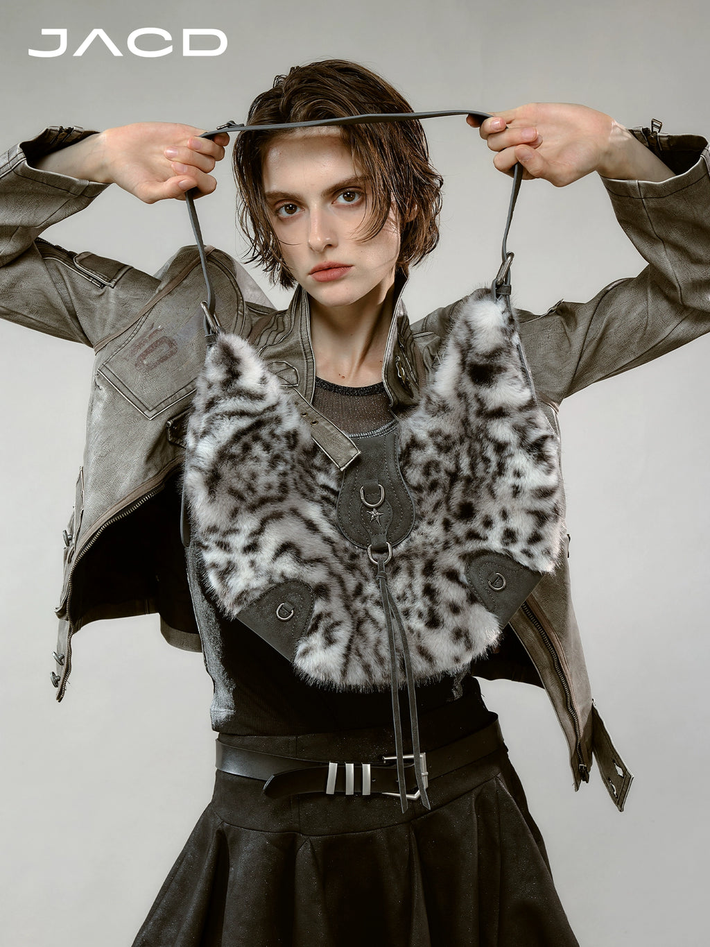 JACD Lazy Wind Mao Mao Shoulder Crossbody Bag