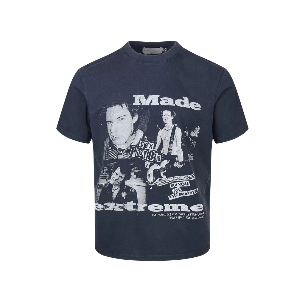 EME Band Print Loose Casual Tee