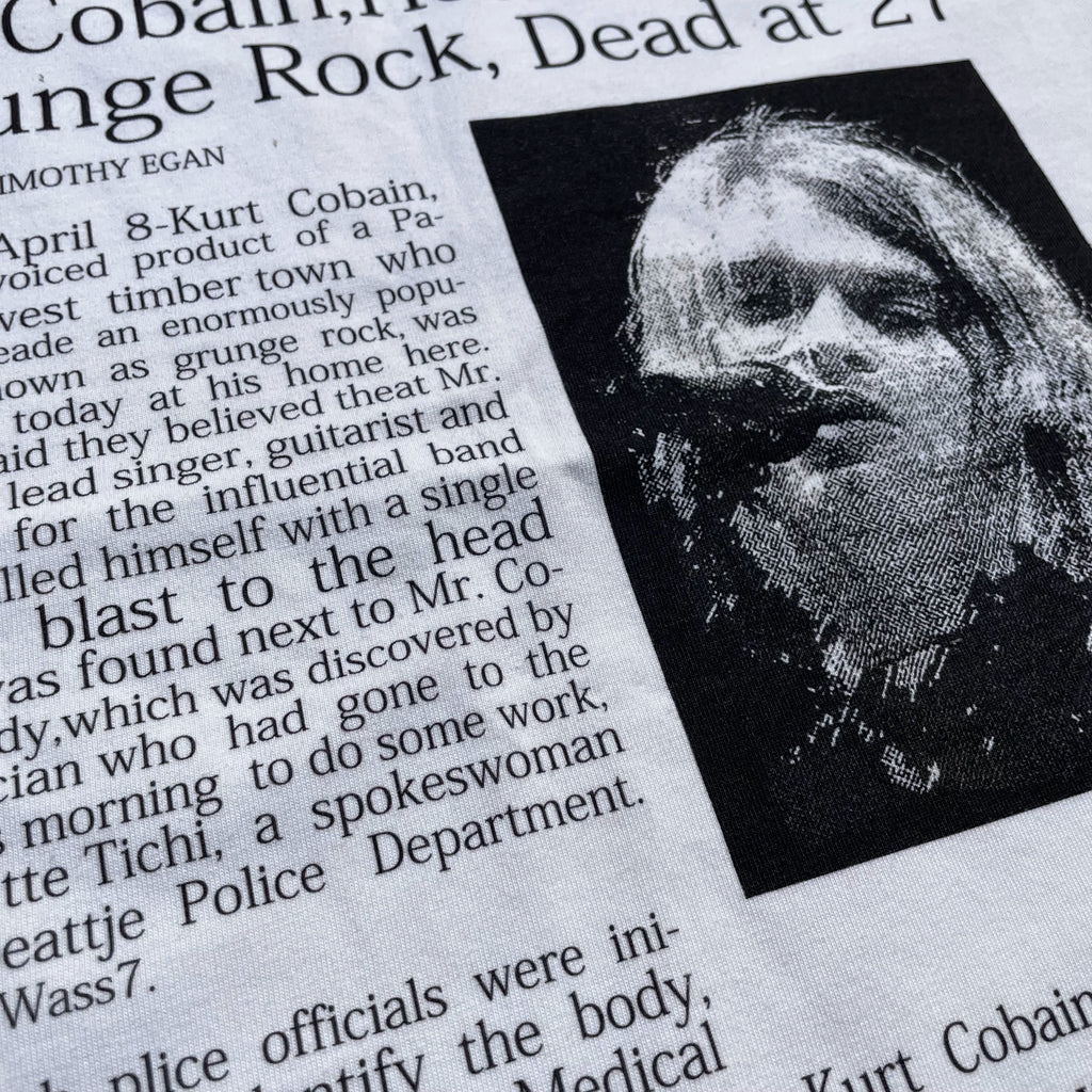 Wang Youbing Studio! Kurt Cobain 260g 100% Cotton Tee