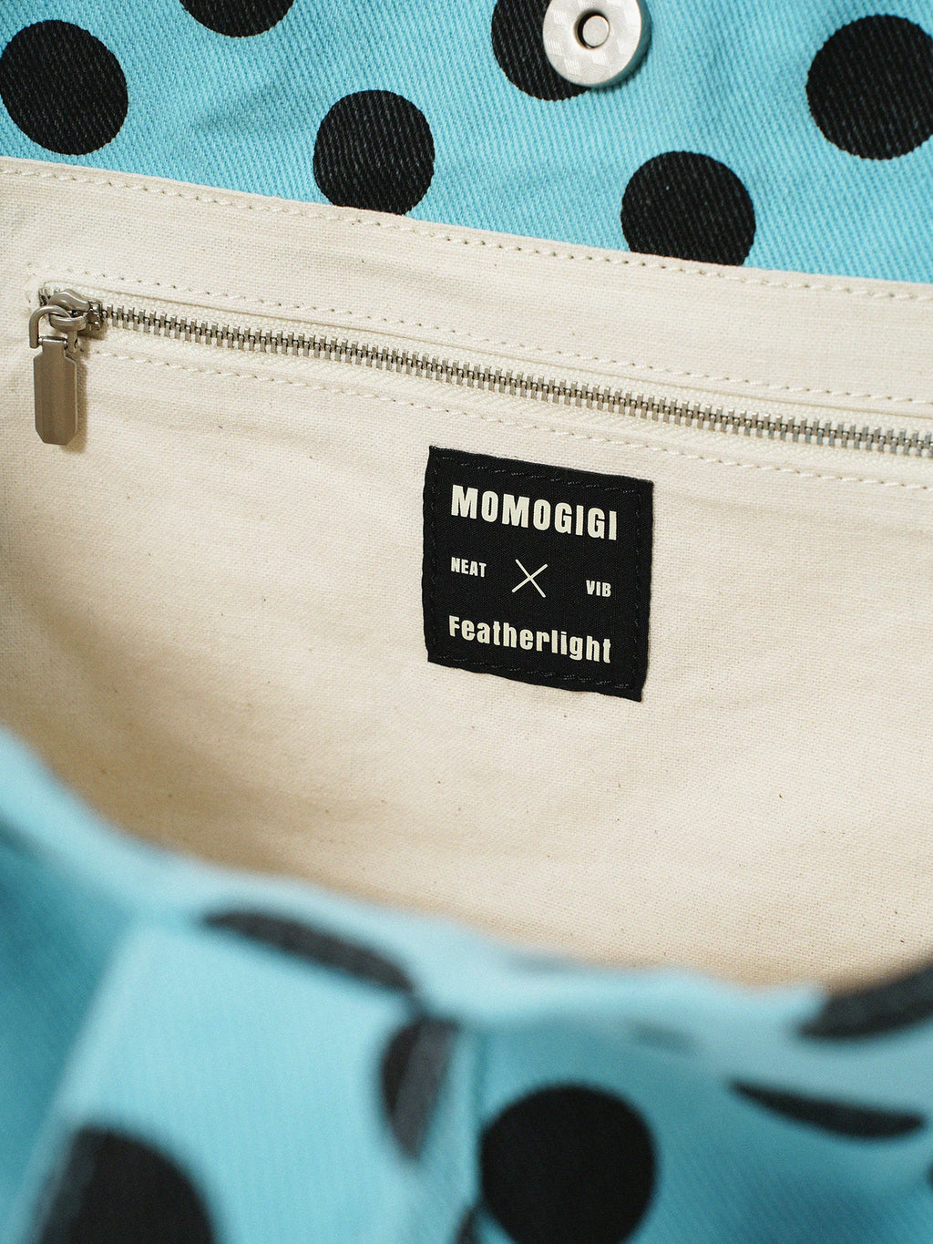 Momogigi Vintage Polka Dot Large Capacity Tote Bag