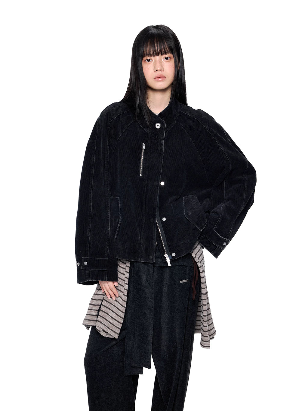 EZEK Loose and Versatile Corduroy Short Jacket