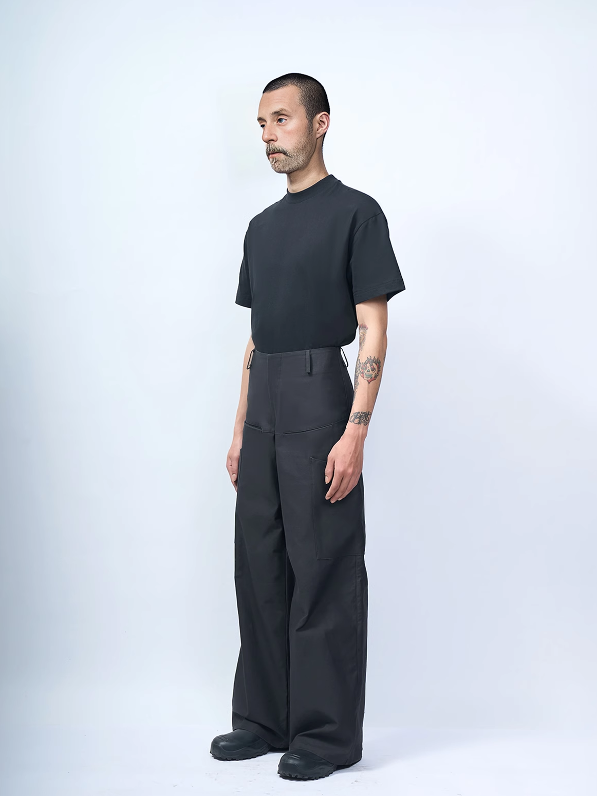 ETHEREAL PRODUCTION Wide Leg Casual Pocket Waist Overalls