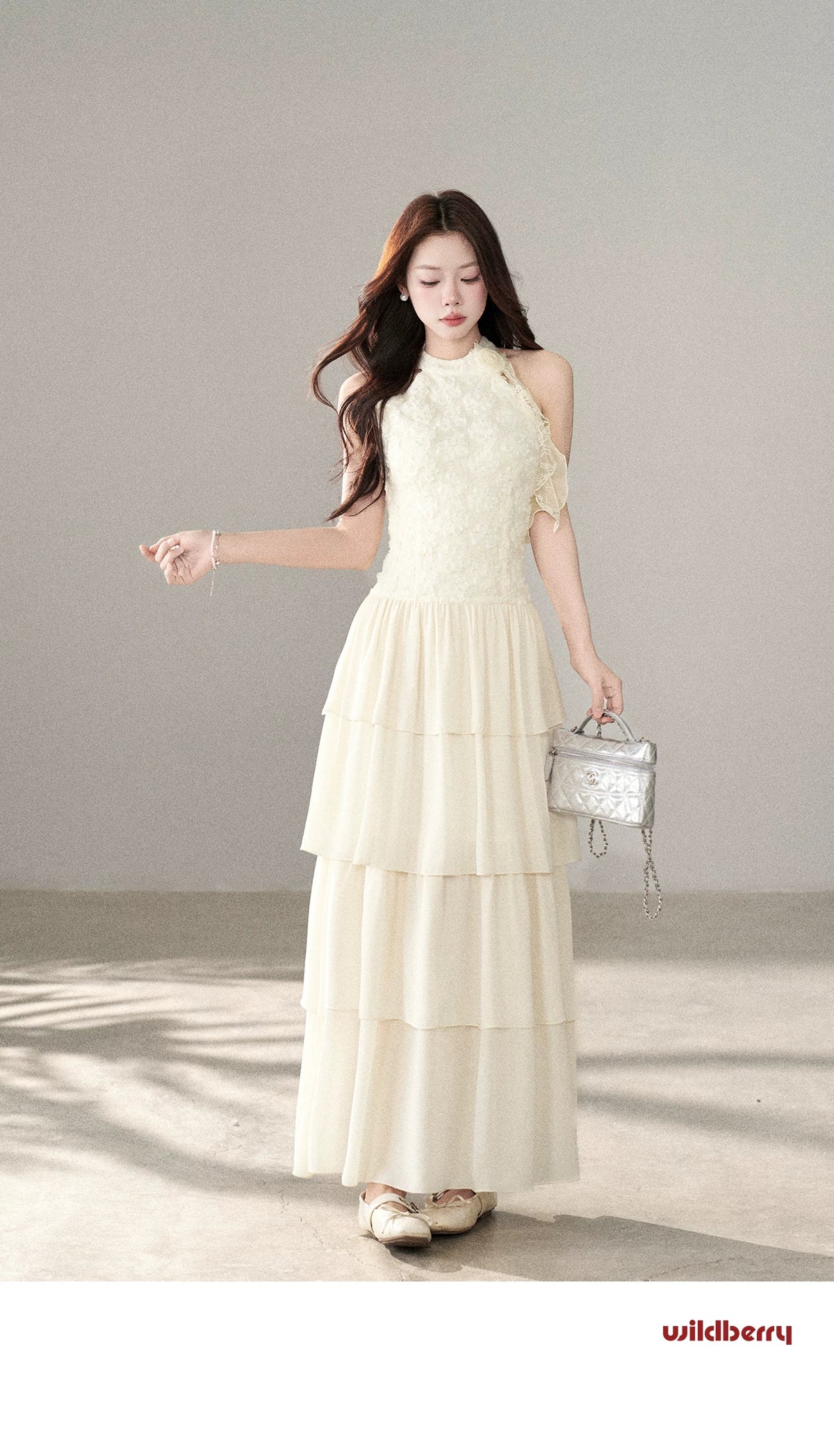 Wildberry Neck Waist Temperament Dress