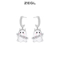 ZEGL Premium Unique Funny Little Ghost Stud Earrings
