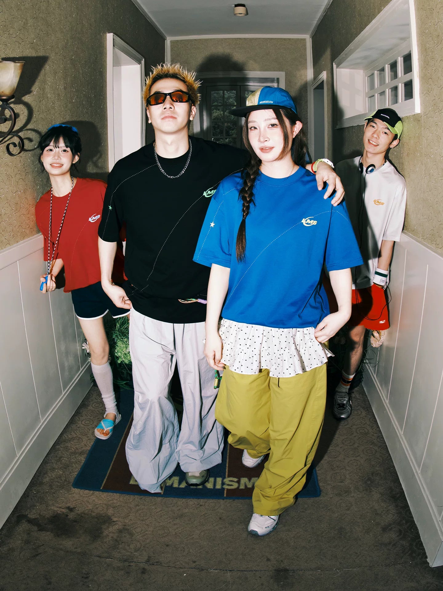 Lemanism Retro Bright Line Loose Tee