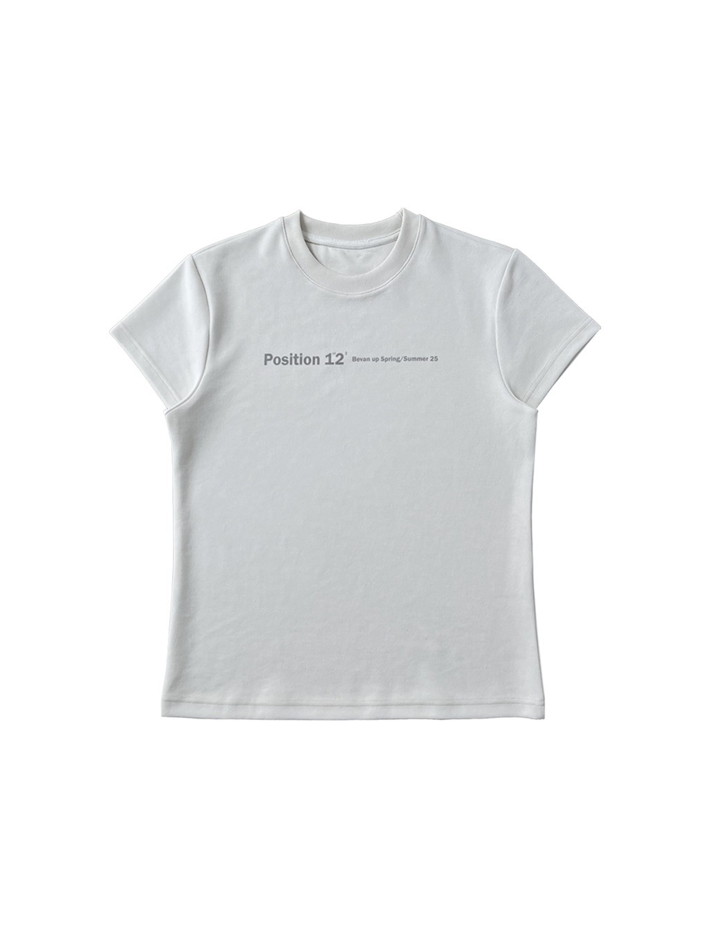 BEVAN UP Milled Air Fleece Cut Waist Tee