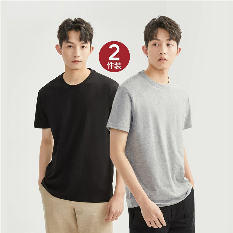 Giordano Knitted Cotton Round Neck Tee