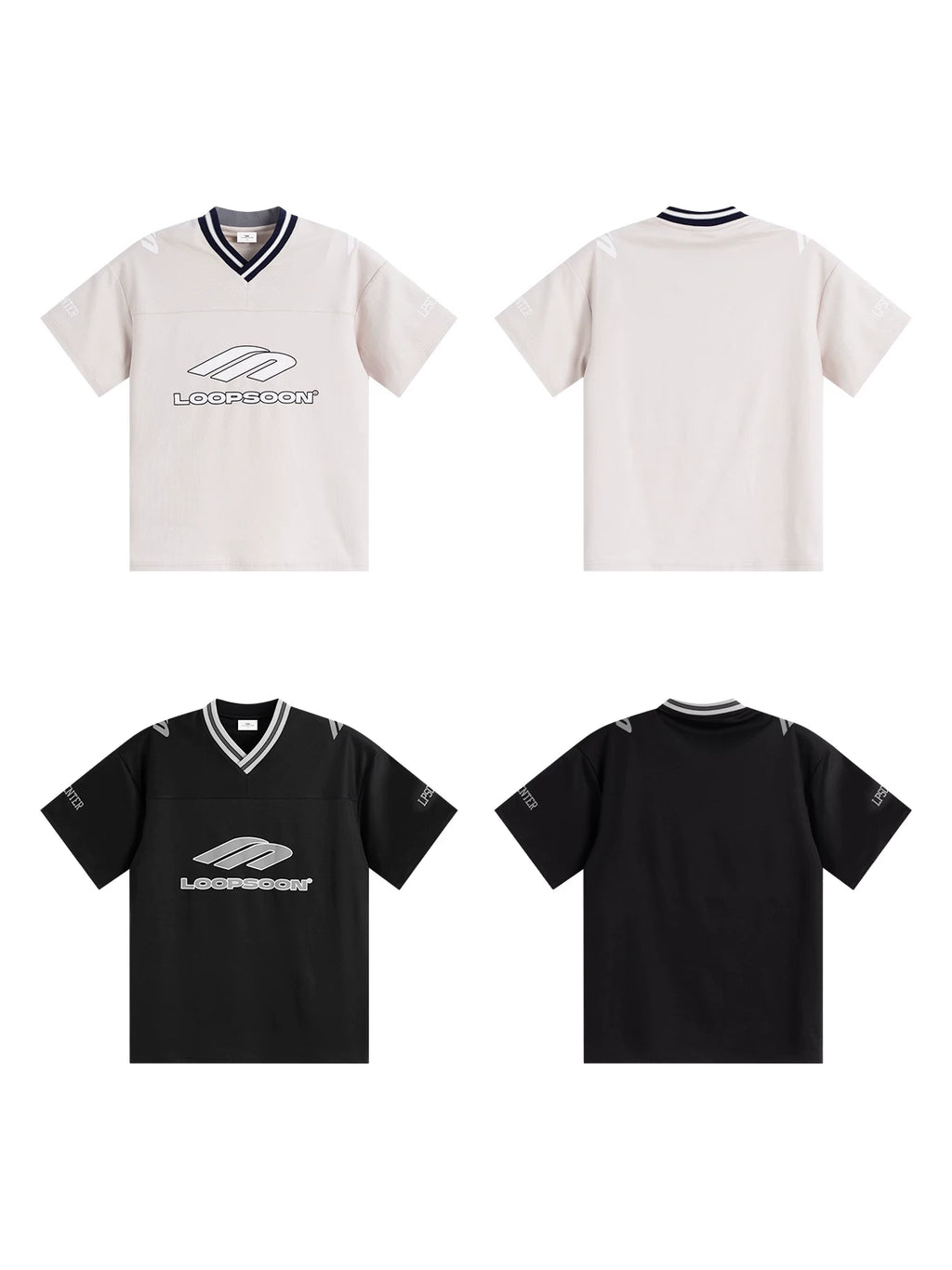Loopsoon Breathable V-neck Loose Versatile Tee