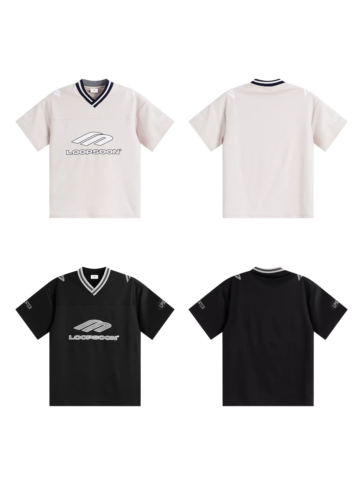 Loopsoon Breathable V-neck Loose Versatile Tee