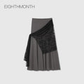 EIGHTHMONTH Lace Strap Irregular Long Dress