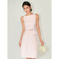 NEVA HU Temperament Sleeveless Vest Waist Skirt Set