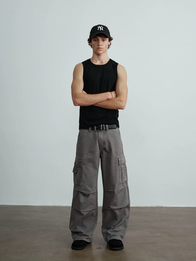 VLABMADE Embroidered Thread Stretch Training Vest