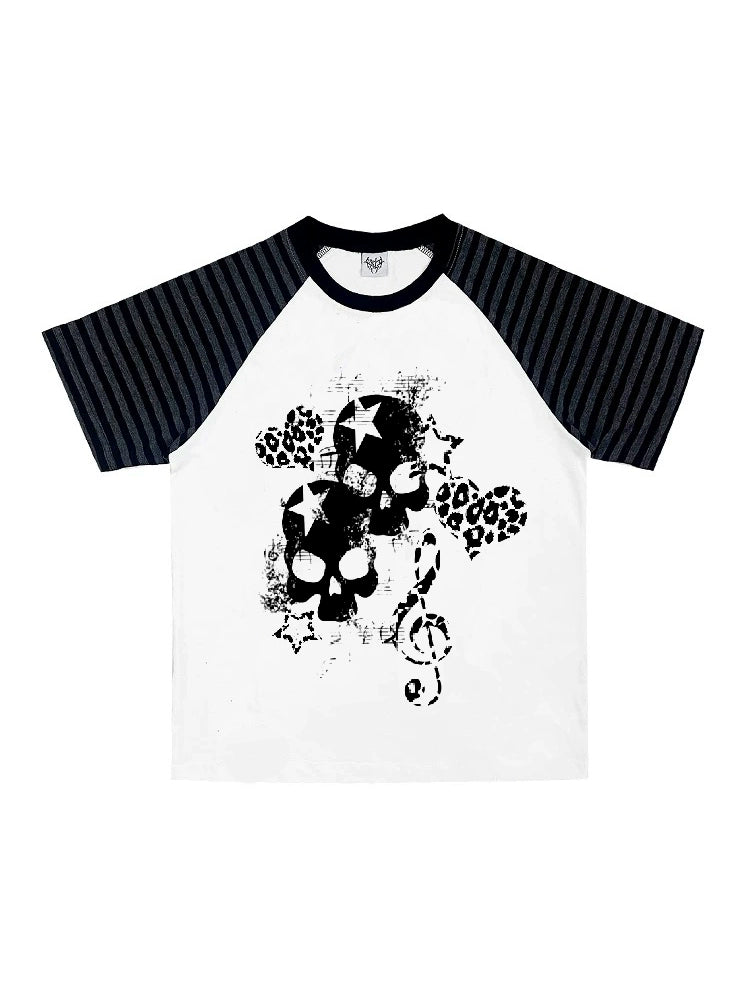 Wetbody Skull Niche Neutral Shoulder Tee